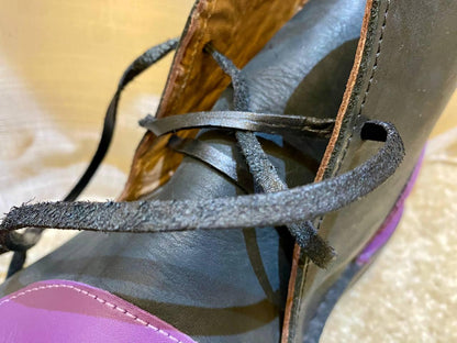 Medieval Viking Leather Shoes Handmade Renaissance Boots - AtlasMuseCrafts