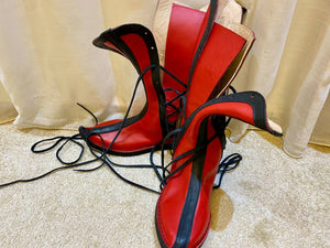 Handmade Viking Medieval Leather Boots - AtlasMuse