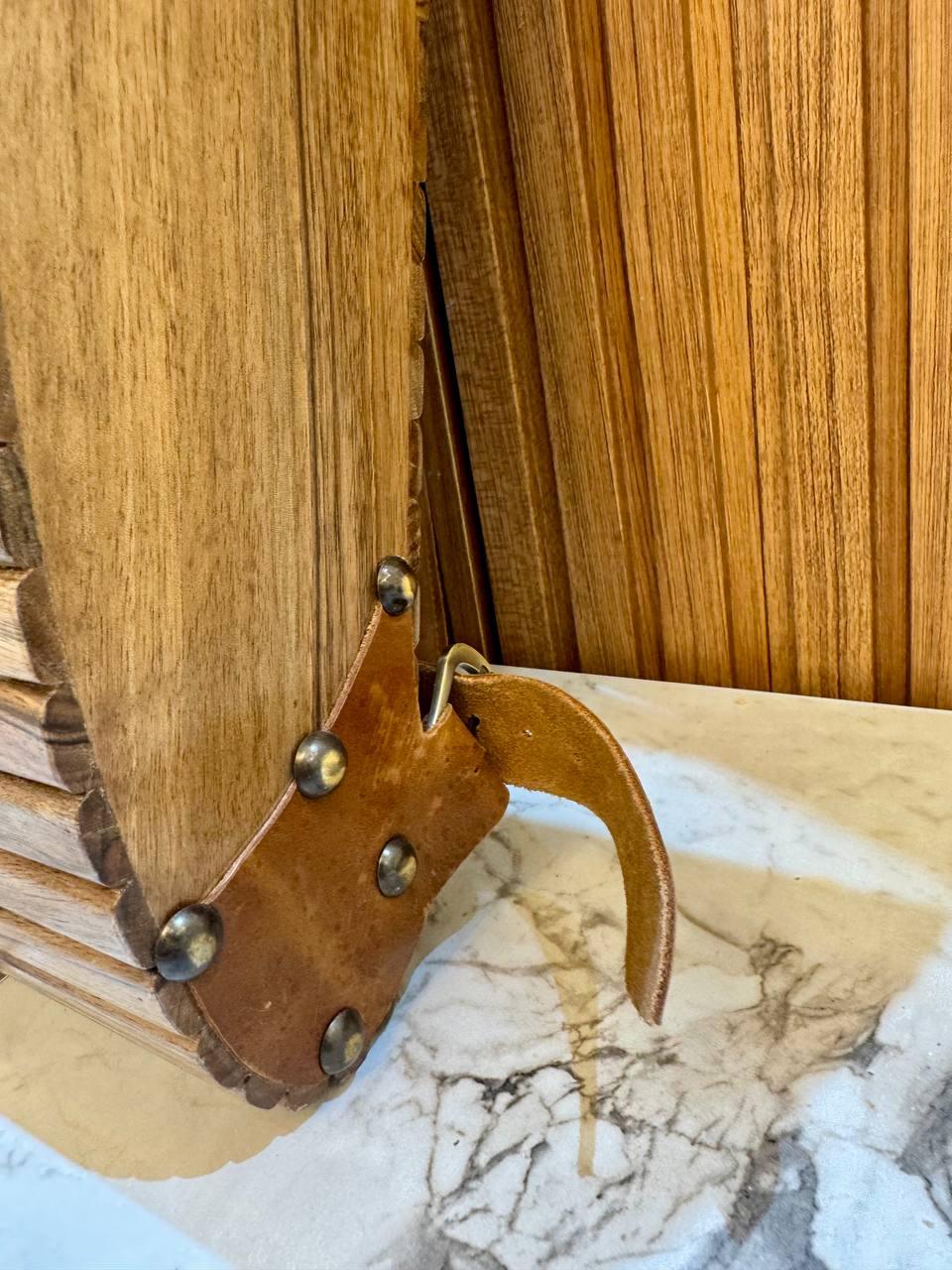 Handcrafted Wooden Backpack Decorative Sustainable Walnut Wood Bag - AtlasMuseCrafts