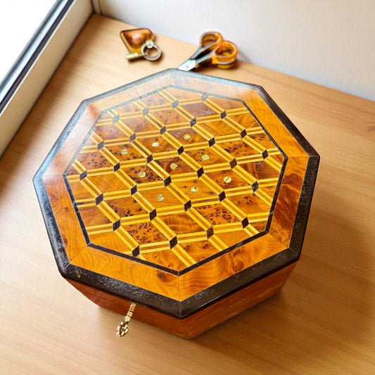 Wooden Box Organizer With Key