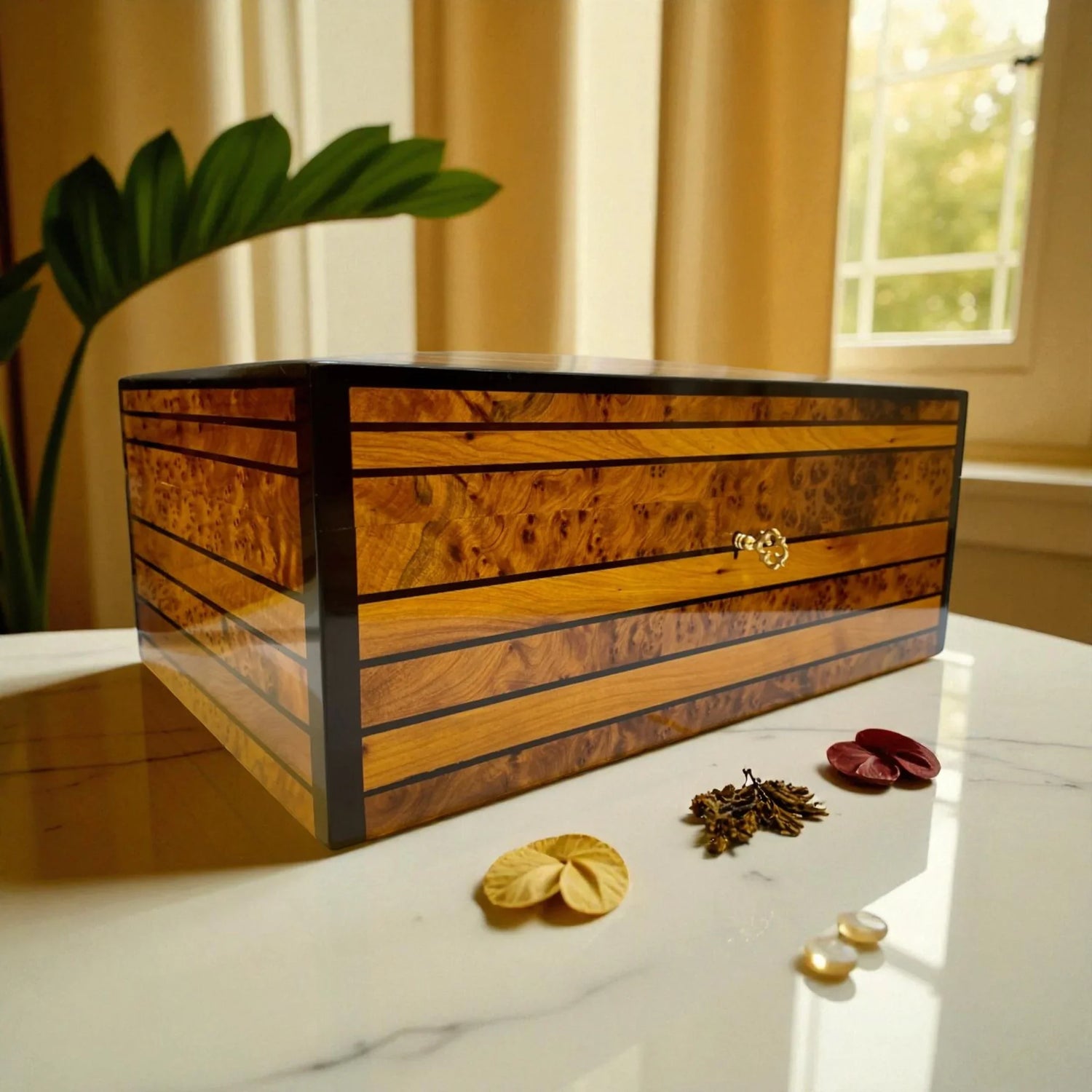 Large Handmade Wooden Jewelry Box made from