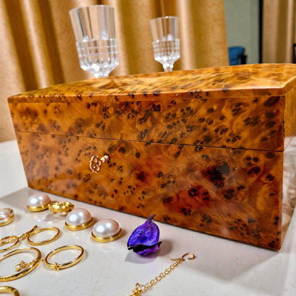 Wooden Box With Key – Handmade Moroccan by AtlasMuseCrafts