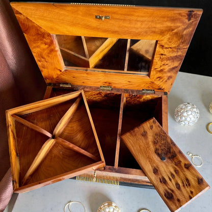 Large Jewellery Box lockable With Key made from