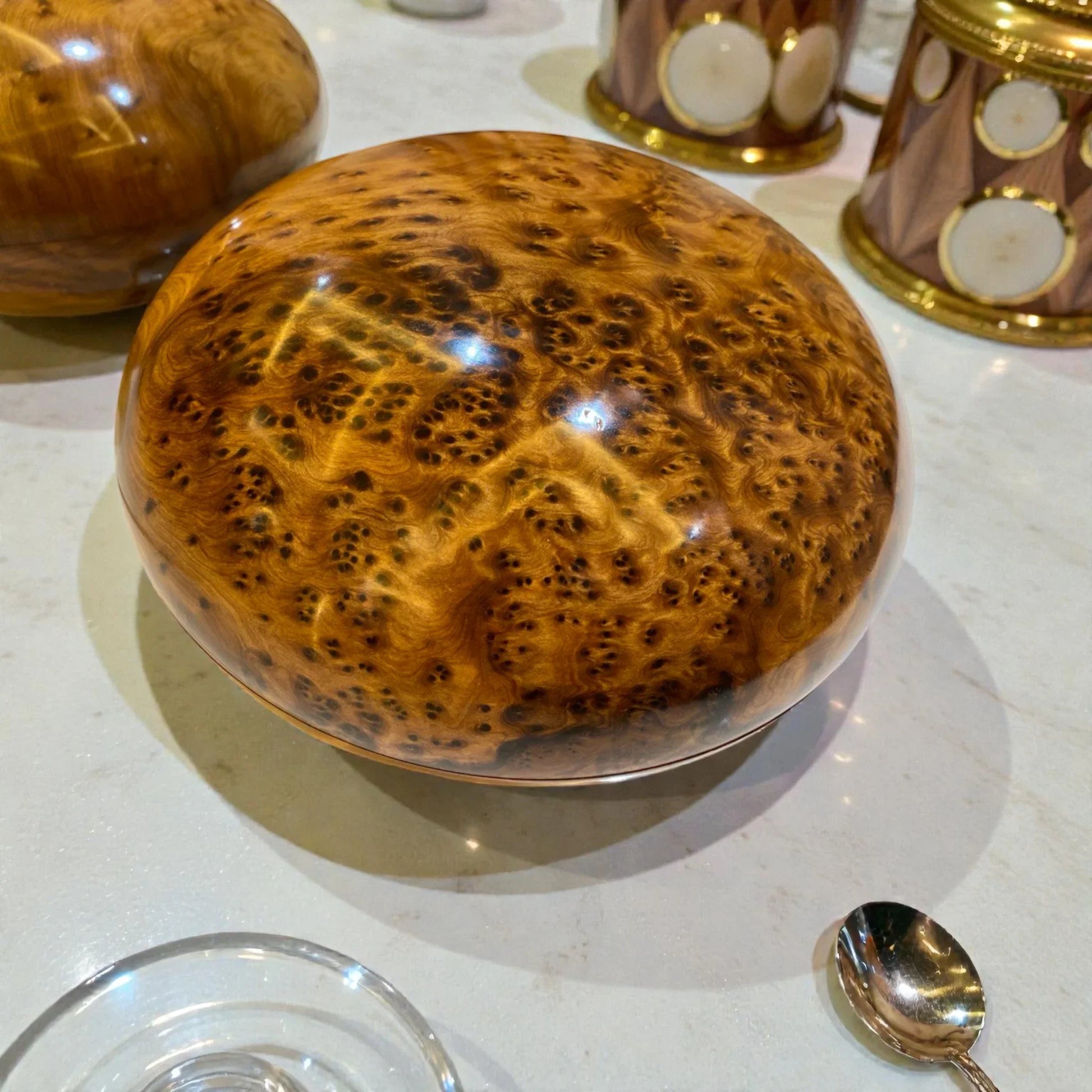 Round Box Jewelry Organizer made from