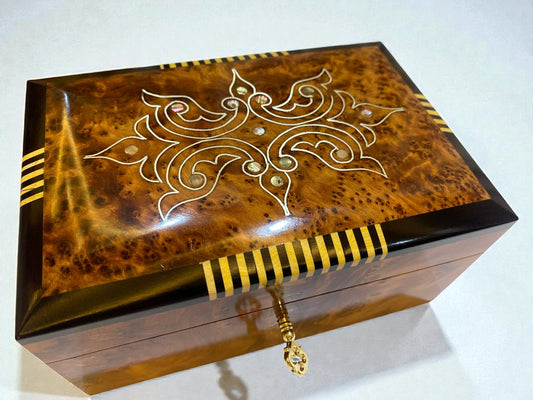 Moroccan Thuya Wood Jewelry Box