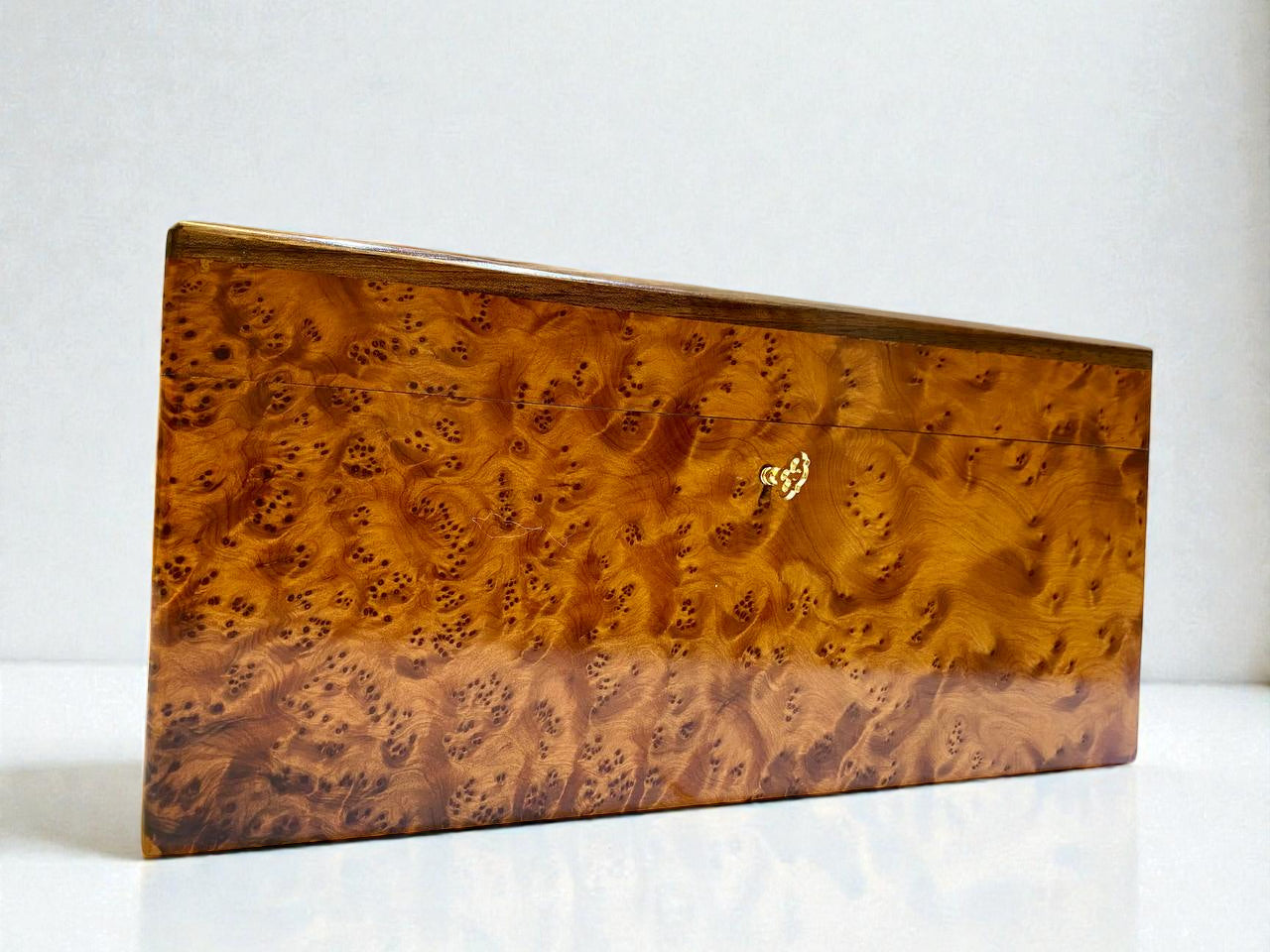 Large Wooden Box with Lid