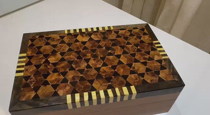 Jewellery Burl Wooden Box Organizer