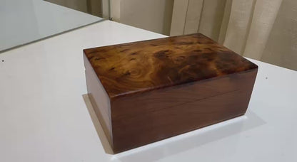 Set of 5 Decorative Wood Boxes – Handmade Thuya Jewelry Box