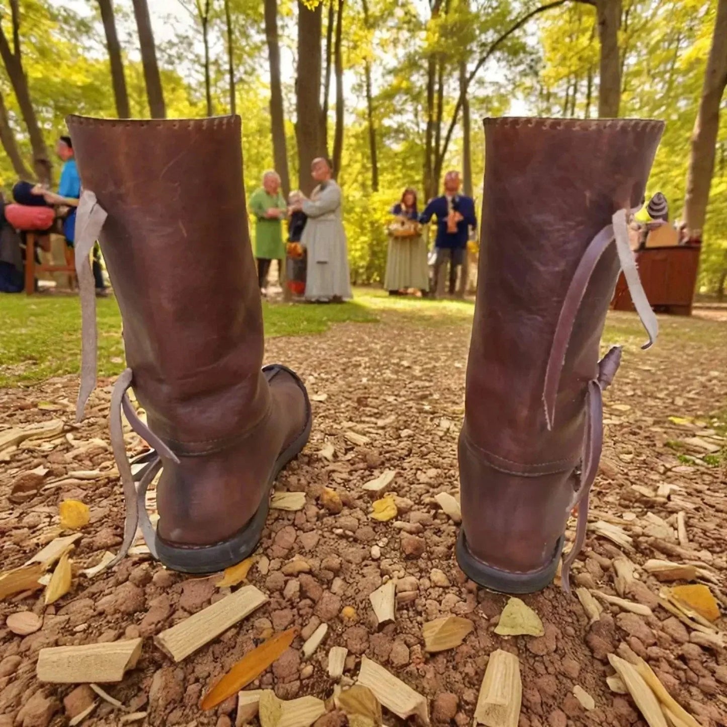 Medieval Leather Boots Handmade made from 6