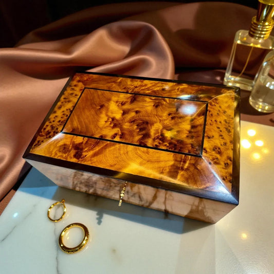Luxury Wooden Box – Handmade Moroccan by AtlasMuseCrafts