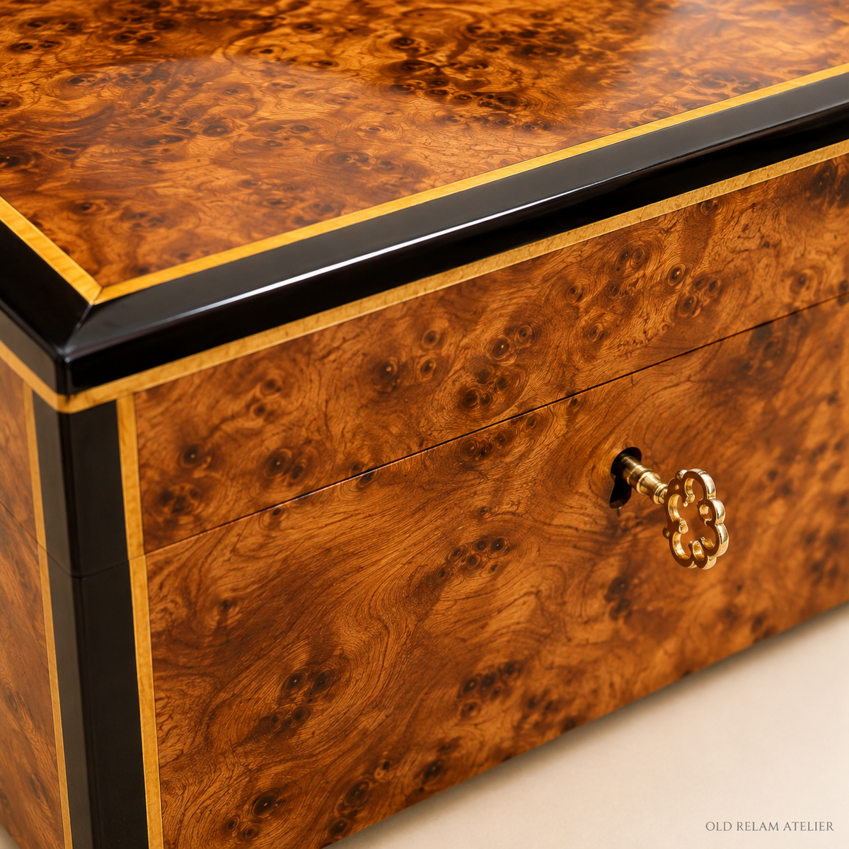 Wood Jewelry Box with Lock – additional view 5