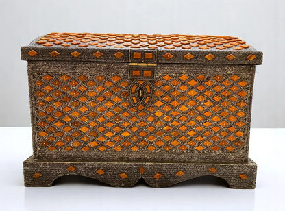 Custom Bone Inlay Jewelry Box – Moroccan Handmade Gift - AtlasMuseCrafts