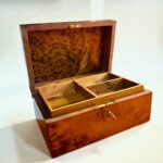 Burl Wood Box Organizer With Lock – Handmade Thuya Wooden Box