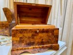 Mexican Wooden Box – Handmade Thuya Coffer Jewelry Organizer