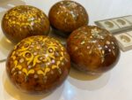 Round Thuya Wood Jewelry Box – Handmade Moroccan Wooden Box
