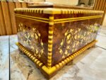 Wooden Box With Lid - Handmade Thuya Keepsake Box