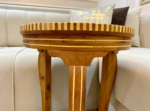 Solid Wood Coffee Table - Handmade Moroccan Inlay Table