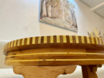 Solid Wood Coffee Table - Handmade Moroccan Inlay Table