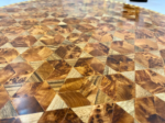 Solid Wood Coffee Table - Handmade Moroccan Inlay Table