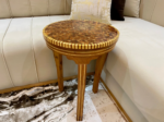 Solid Wood Coffee Table - Handmade Moroccan Inlay Table