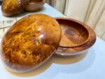 Round Box – Handmade Thuya Wood Jewelry & Keepsake Box