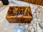 Wooden Jewelry Box – Handmade Thuya Wood Lockable Jewelry Organizer - Image 4