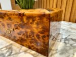 Wooden Jewelry Box – Handmade Thuya Wood Lockable Jewelry Organizer - Image 5