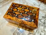 wooden jewelry box handmade from Moroccan Thuya wood