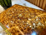 Vintage Wooden Jewelry Box - Handmade Thuya Burl Box