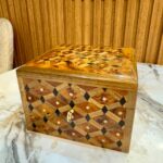 Men’s Jewelry Box - Handmade Thuya Wood Organizer With Lock
