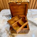 Men’s Jewelry Box - Handmade Thuya Wood Organizer With Lock