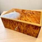 Burl Wood Jewelry Box - Handmade Moroccan Thuya Keepsake Box - Image 5