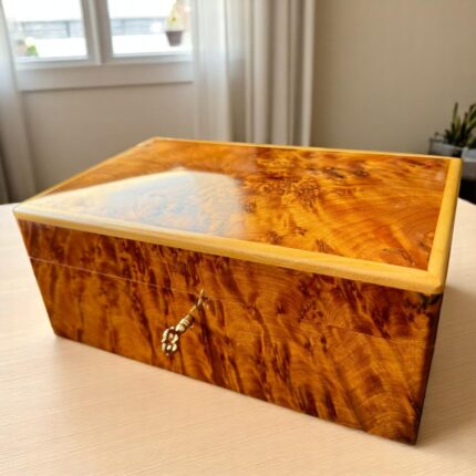 burl wood jewelry box