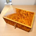 Burl Wood Jewelry Box - Handmade Moroccan Thuya Keepsake Box - Image 2