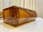 Large Wooden Jewelry Box – Handmade Thuya Wood Lockable Keepsake Box