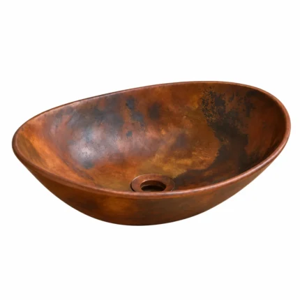 Copper vessel sink