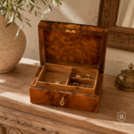 Lockable Jewelry Box – 20cm Moroccan Thuya Burl Box – additional view 6