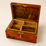 Wooden Box Organizer with Key – 23cm Moroccan Thuya Storage – additional view 2