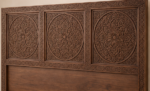 Hand-carved Moroccan wooden bed frame – additional view 2