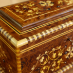 Luxury Keepsake Box Organizer with Key – Moroccan Thuya Memory Box – additional view 3