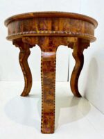 Handmade inlaid coffee table with Moroccan Thuya grain and detail