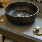 dark patina copper sink