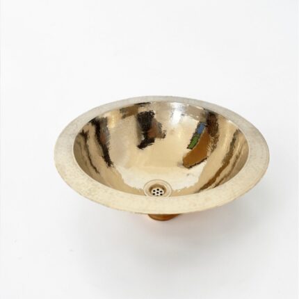 hammered brass bathroom sink