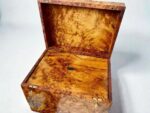 Large Thuya Wooden Box crafted from Moroccan Thuya burl wood, ideal for jewelry and watch storage.
