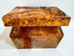 Large Thuya Wooden Box crafted from fine Thuya burl wood, perfect as a stylish jewelry or watch organizer.