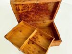 Lockable Wooden Box – Handmade Moroccan Thuya Keepsake Box with compartments for jewelry and keepsakes.